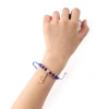 Amazon cross-border best-selling alloy Death God pendant, crystal beaded bracelet, fashionable and stylish party jewelry batch for both men and women Item Picture